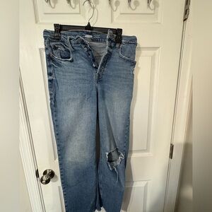 Old Navy Distressed Blue Boyfriend Jeans